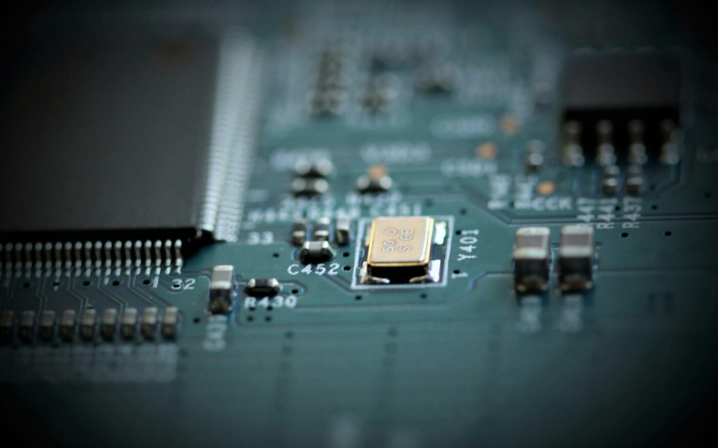 Circuit board with small components