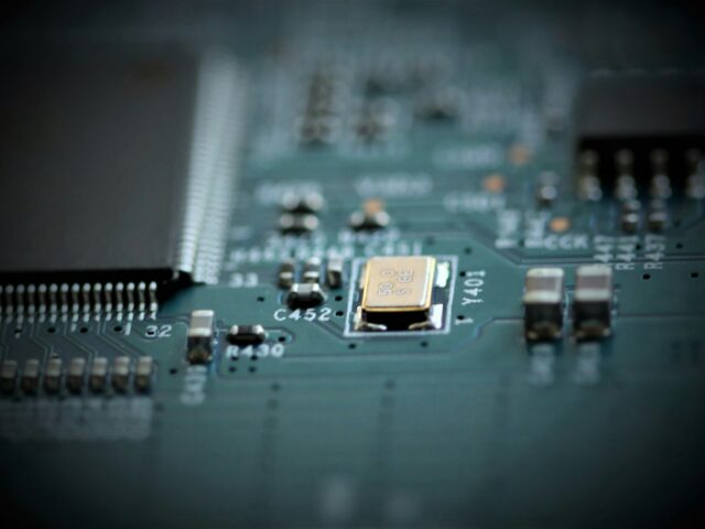 Circuit board with small components